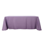 Polyester 90"x132" Rectangle Tablecloth Violet Amethyst - Seamless Wrinkle-Resistant Table Cover