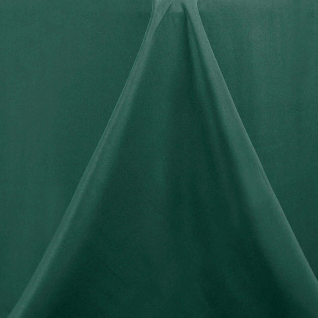 Premium Polyester 90" Round Tablecloth Hunter Emerald Green - Stain and Wrinkle-Resistant Design with 220GSM Thickness Table Cover