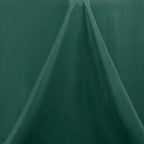 Premium Polyester 90" Round Tablecloth Hunter Emerald Green - Stain and Wrinkle-Resistant Design with 220GSM Thickness Table Cover