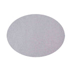 6-Pack Placemats Glitter Design Silver Sparkle Oval - Non-Slip Decorative Table Mats for Dining 12"x18"