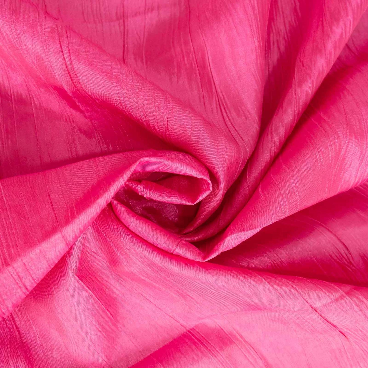 Taffeta 12"x108" Table Runner Fuchsia - Accordion Crinkle Design