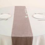 Premium Velvet 12"x108" Table Runner Mauve - Sheen Finish Reusable Table Decor
