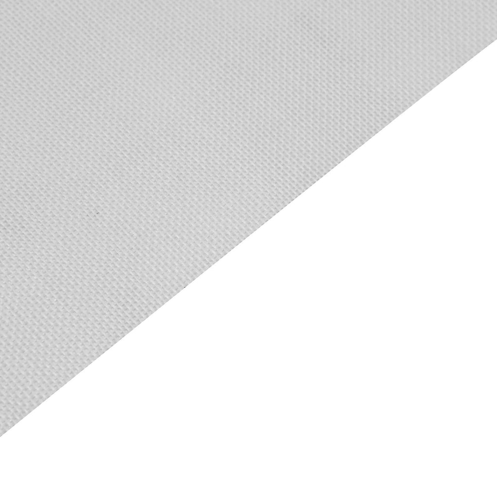 6"x10 Yards White Polyester Burlap Fabric Roll