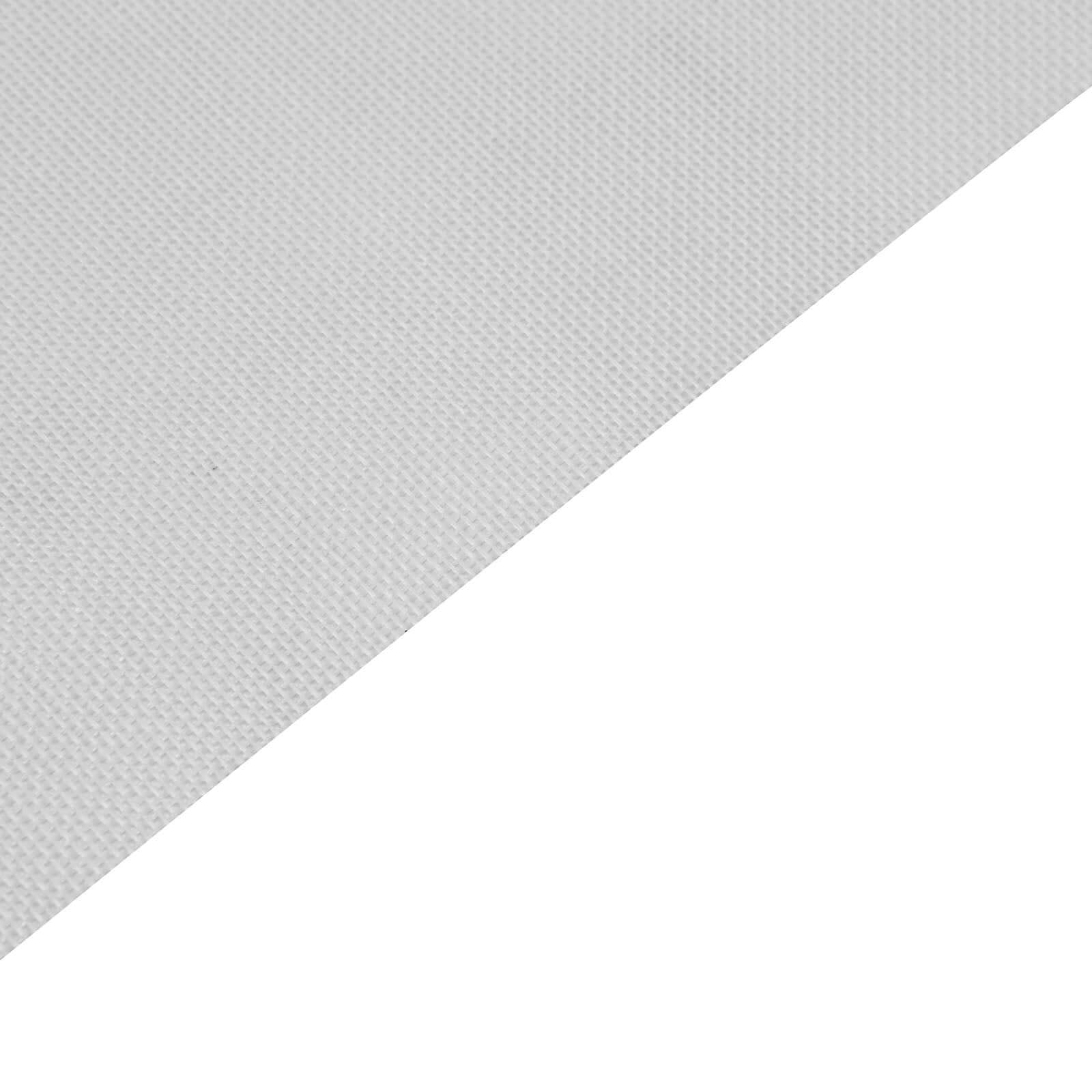 6"x10 Yards White Polyester Burlap Fabric Roll