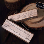 2 Pack 10"x4" Natural Blank Hanging DIY Wood Sign, Rectangle Wood Plaques