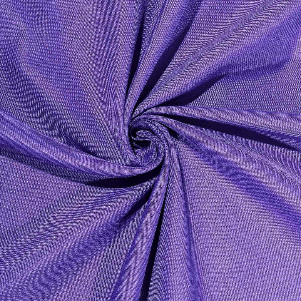 Polyester Square 90"x90" Tablecloth Purple - Wrinkle-Resistant & Durable Table Cover