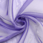 18ft Purple Sheer Organza Wedding Arch Drapery Fabric, Window Scarf Valance