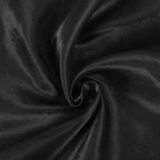 Satin Rectangular 72"x120" Tablecloth Black - Smooth & Easy to Maintain Table Cover