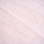 Taffeta 90"x132" Rectangle Tablecloth Blush - Seamless Accordion Crinkle Table Cover