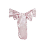 5 Pack Satin Chair Sashes Blush - Durable Chair Bows with Shiny Finish 6"x106"