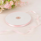 100 Yards 3/8" Blush Single Face Decorative Satin Ribbon