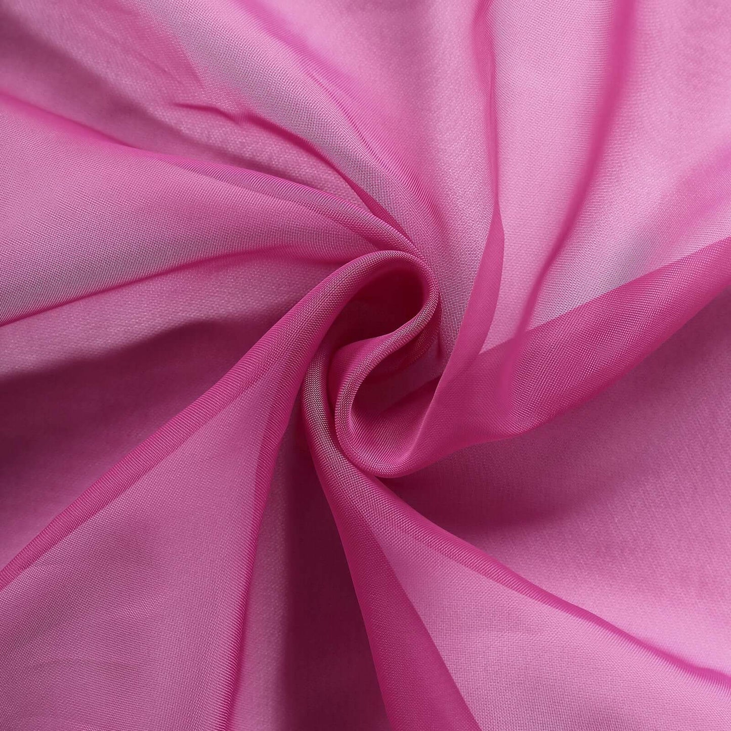 5 Pack Chiffon Chair Sashes Fuchsia - Soft & Lightweight Designer Chair Bows 22"x78"