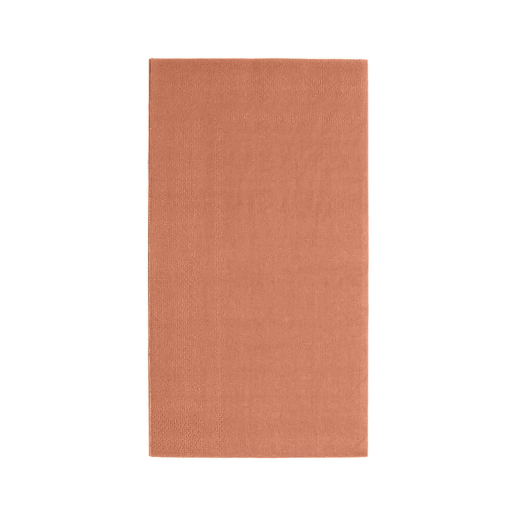 50-Pack Paper Napkins Terracotta (Rust) - Soft Disposable 2-Ply Dinner Napkins for Weddings