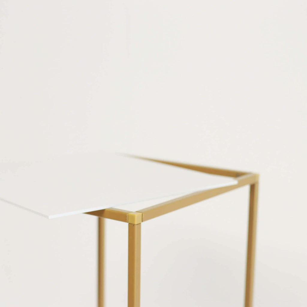 2-Pack Acrylic Plexiglass Sheets Rectangular Side Plates White - Protective Film Coating 24"x10"