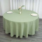 Polyester 108" Round Tablecloth Sage Green - Wrinkle-Resistant Table Cover