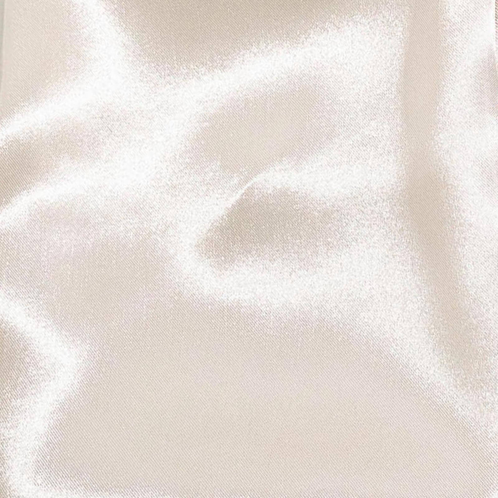 5 Pack Satin 20"x20" Napkins Beige - Luxurious Shine & Smooth Dinner Napkins