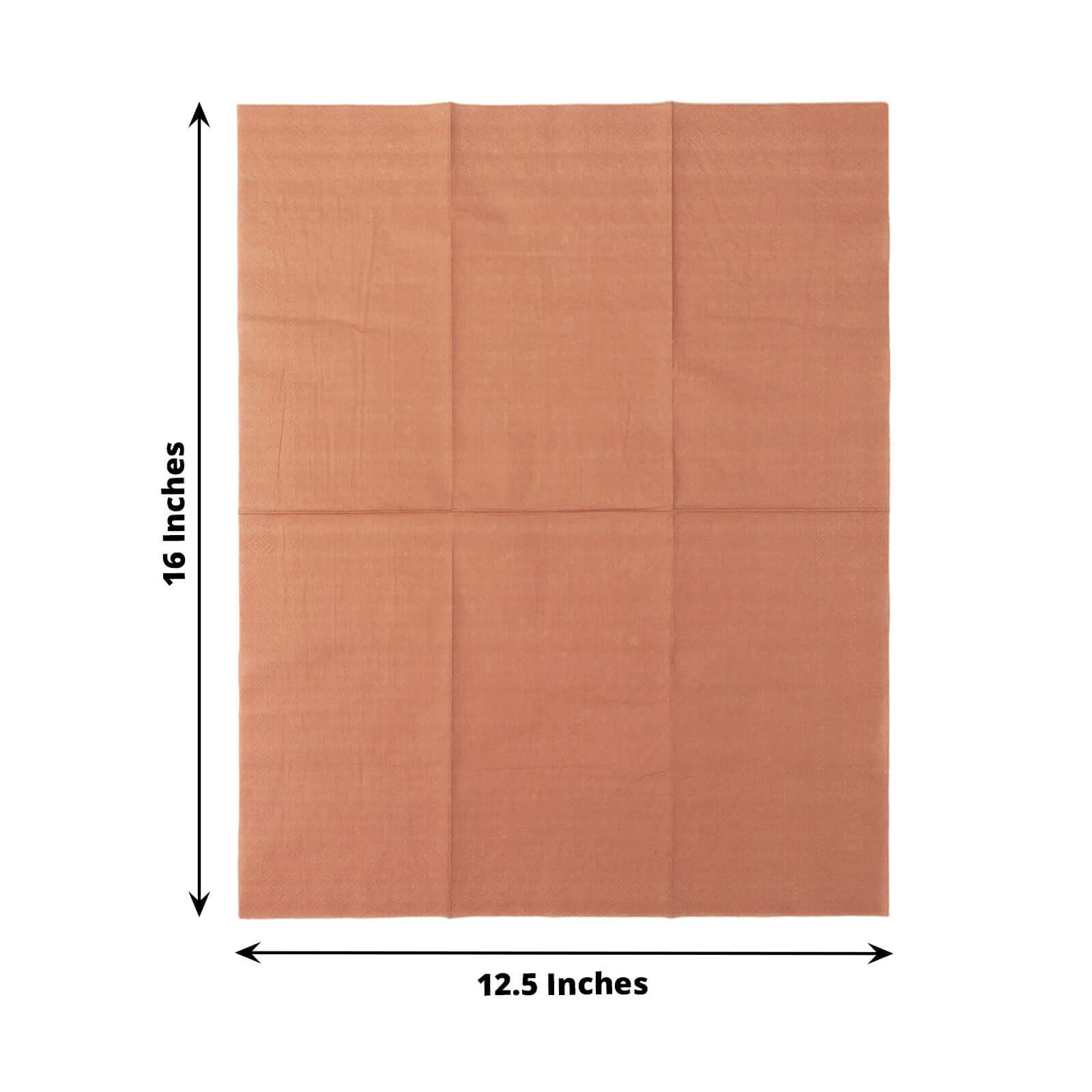50-Pack Paper Napkins Terracotta (Rust) - Soft Disposable 2-Ply Dinner Napkins for Weddings