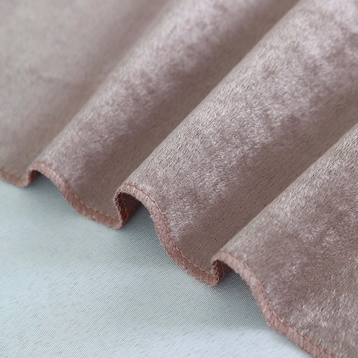 Velvet 72"x72" Table Overlay Square Tablecloth Mauve - Premium Soft Finish Table Topper