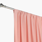 2 Pack Dusty Rose Scuba Polyester Event Curtain Drapes, Durable Flame Resistant Backdrop Event Panels Wrinkle Free with Rod Pockets - 10ftx10ft