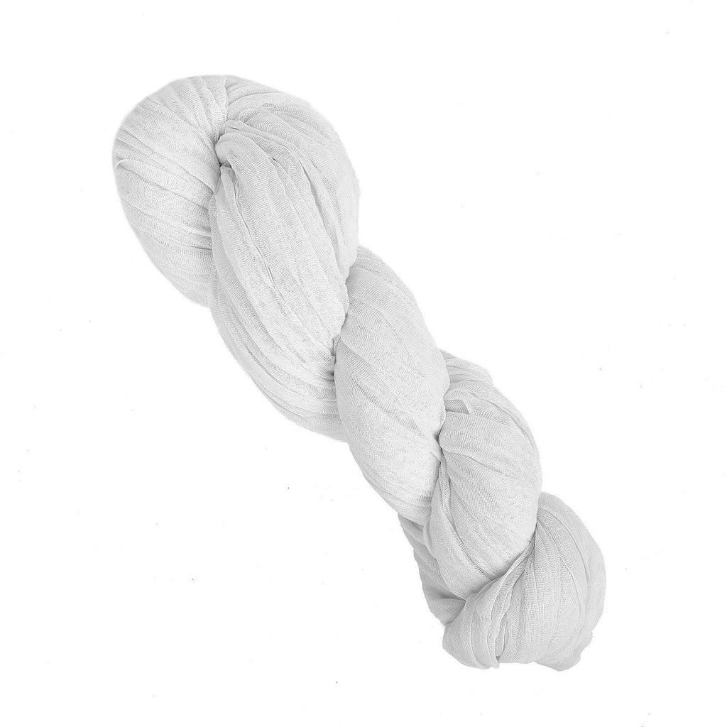 Gauze Cheesecloth 10ft Table Runner White - Soft & Rustic Boho Linen Runner