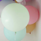 2 Pack 32" Large Matte Pastel Mint Helium Air Premium Latex Balloons