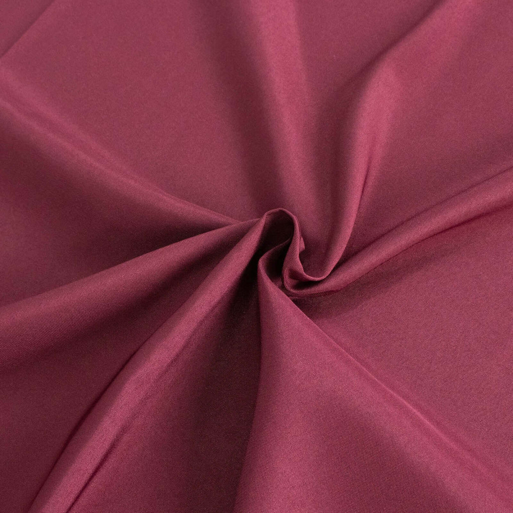 Premium Polyester 60"x102" Rectangle Tablecloth Burgundy - Durable 220GSM Wrinkle-Resistant Table Cover