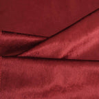 Premium Velvet 12"x108" Table Runner Burgundy - Sheen Finish Reusable Table Decor