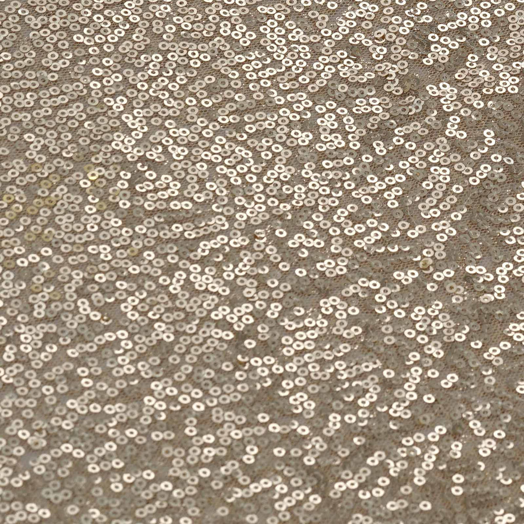 Sequin 12"x108" Table Runner Champagne - Glittering Design