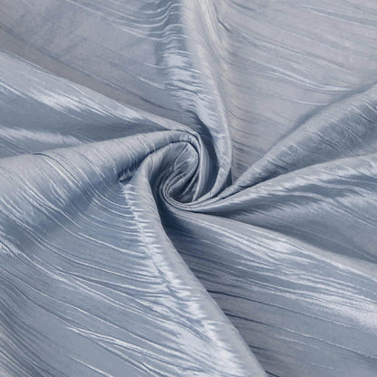 Taffeta 60"x102" Rectangle Tablecloth Dusty Blue - Accordion Crinkle Table Cover