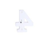 3D Marquee Number "4" Warm White 6 LED Lights Gold - Stylish Light-Up Accent for Events 6"