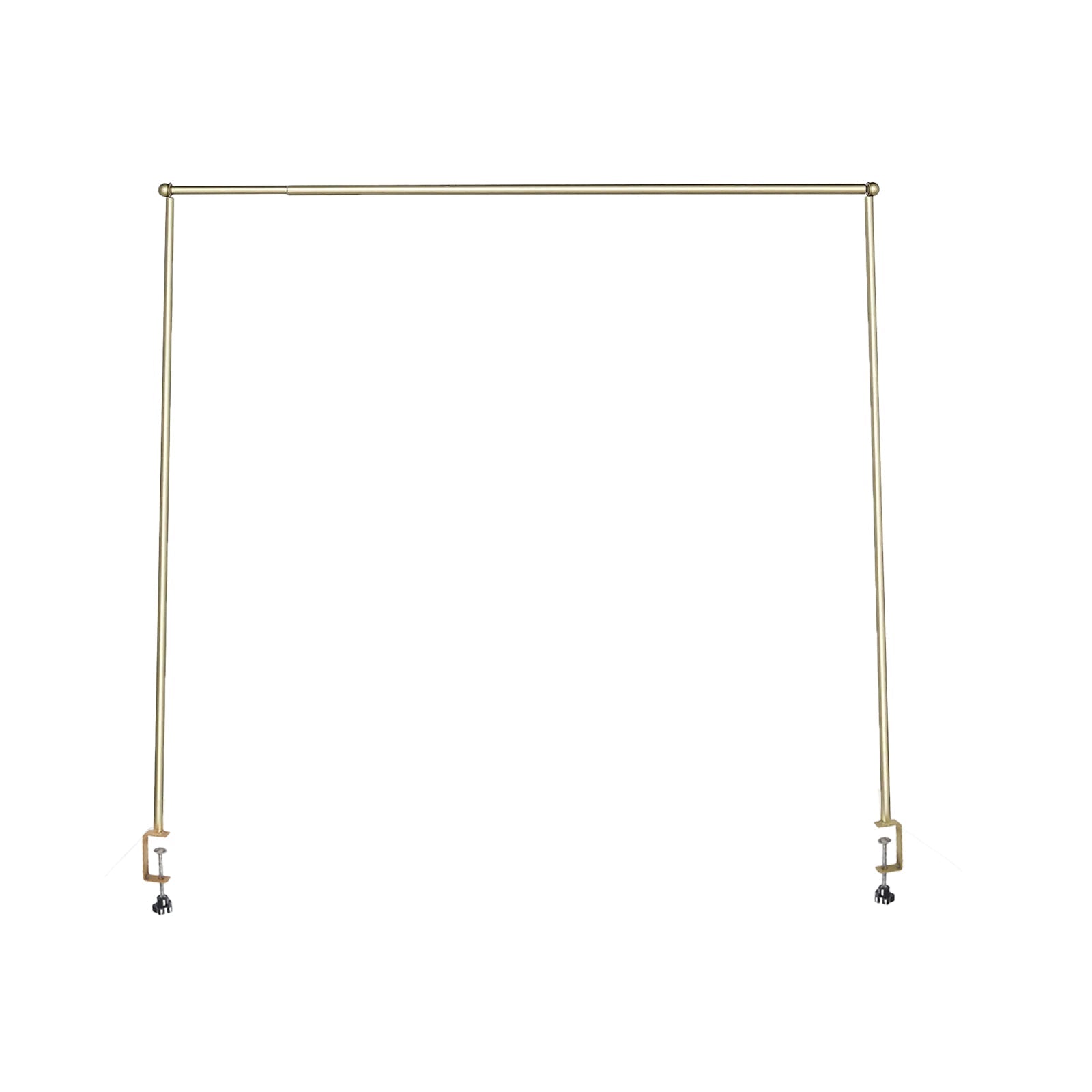 Over The Table Metal Rod Stand with Clamps Gold for Exquisite Event Setup & Decor 42"