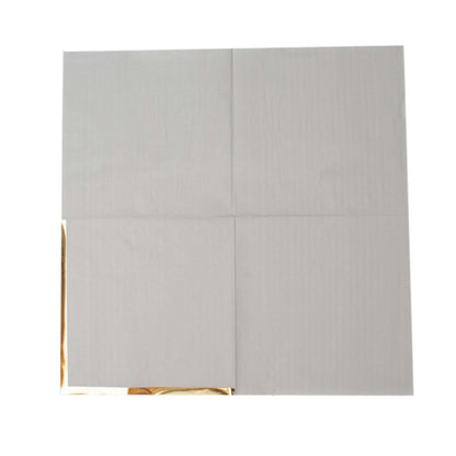 50-Pack Paper Beverage Napkins with Gold Foil Edge Gray - Disposable 2 Ply Cocktail Napkins for Events 6.5"x6.5"