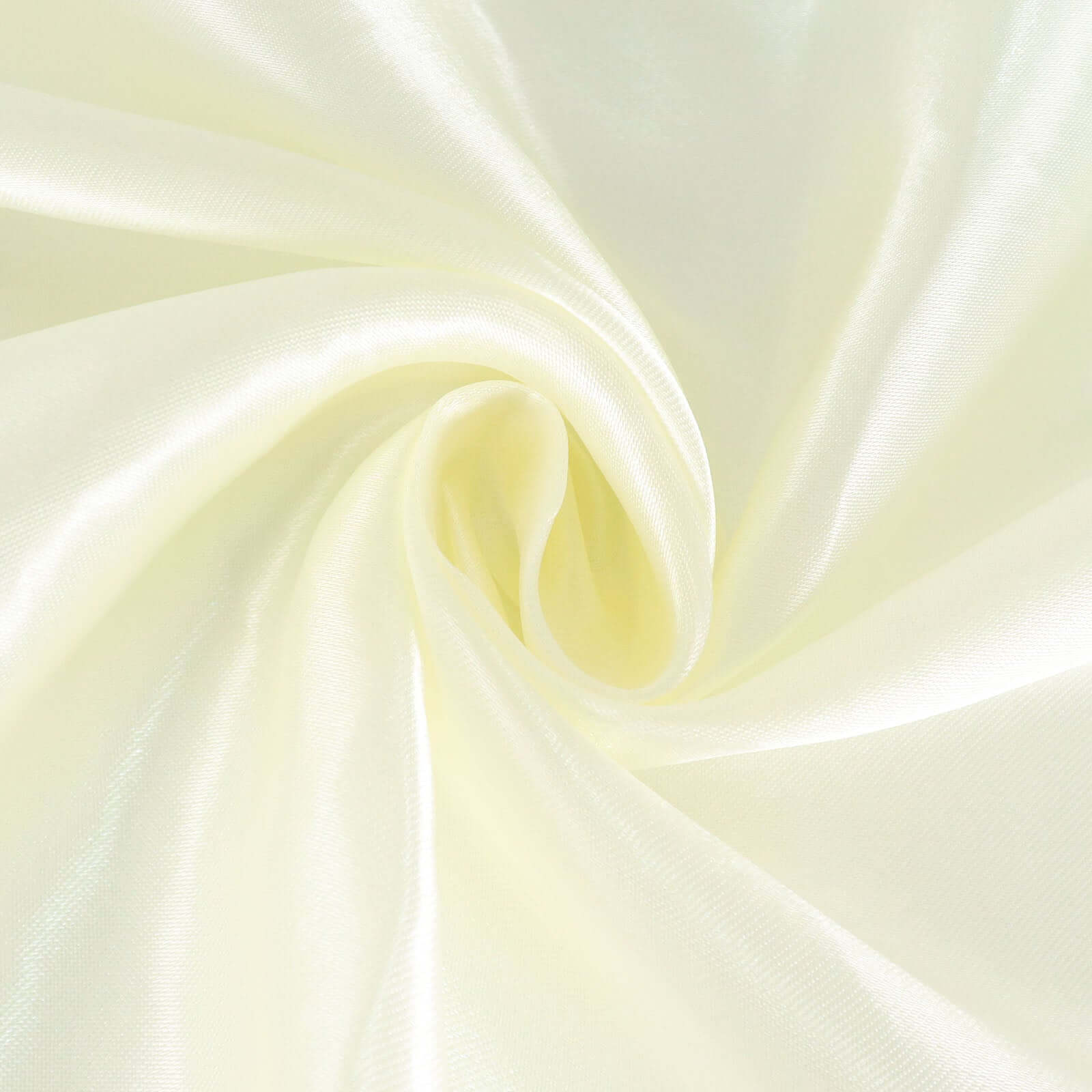 Satin 132" Round Tablecloth Ivory - Stylish Seamless Table Cover