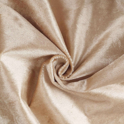 Premium Velvet 90"x156" Rectangle Tablecloth Champagne - Reusable Soft & Seamless Table Cover