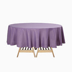 Polyester 90" Round Tablecloth Violet Amethyst - Stain & Wrinkle-Resistant Table Cover