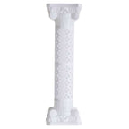 4 Pack 42" White Height Adjustable Artistic Venetian Roman Wedding Inspired Pedestal Column Plant Stand - PVC