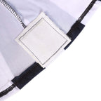 Spandex 30" Fitted Round Cocktail Table Cover Black/White Striped - Easy to Maintain Stretch Tablecloth - Bell Racket Store