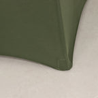 Spandex 30" Round Cocktail Table Cover Dusty Sage Green - Easy to Maintain Stretch Fitted Highboy Tablecloth - Bell Racket Store