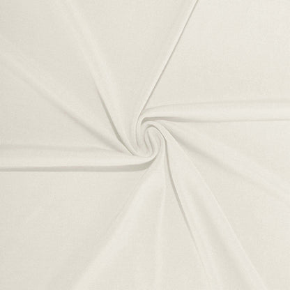 Spandex 30" Round Cocktail Table Cover Ivory - Easy to Maintain Stretch Fitted Highboy Tablecloth - NestOCart