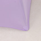 Spandex 30" Round Cocktail Table Cover Lavender Lilac - Easy to Maintain Stretch Fitted Highboy Tablecloth - Bell Racket Store