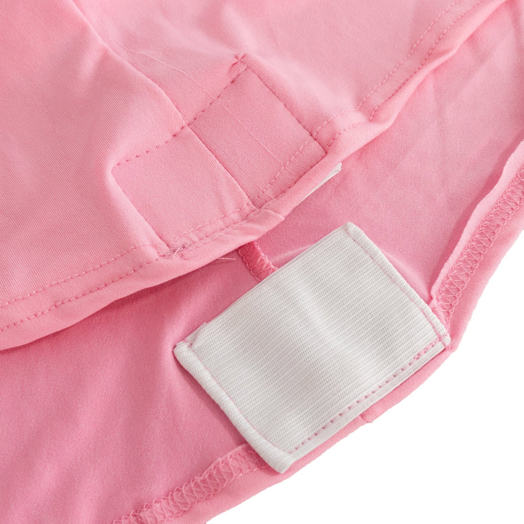 Spandex 30" Round Cocktail Table Cover Pink - Easy to Maintain Stretch Fitted Highboy Tablecloth - Bell Racket Store