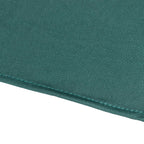 Spandex 30" Round Cocktail Table Cover Skirt Hunter Emerald Green With Natural Wavy Drapes - Bell Racket Store