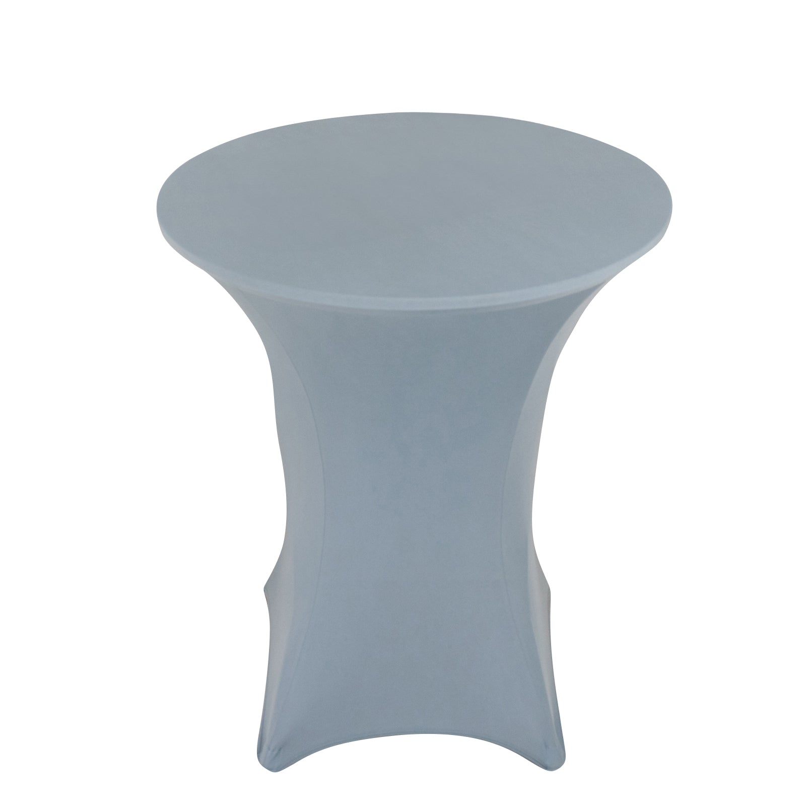 Spandex 36" Round Cocktail Table Cover Dusty Blue - Easy to Maintain Stretch Fitted Highboy Tablecloth - Bell Racket Store