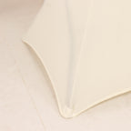 Spandex 36" Round Cocktail Table Cover Ivory - Easy to Maintain Stretch Fitted Highboy Tablecloth - Bell Racket Store