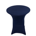 Spandex 36" Round Cocktail Table Cover Navy Blue - Easy to Maintain Stretch Fitted Highboy Tablecloth - Bell Racket Store