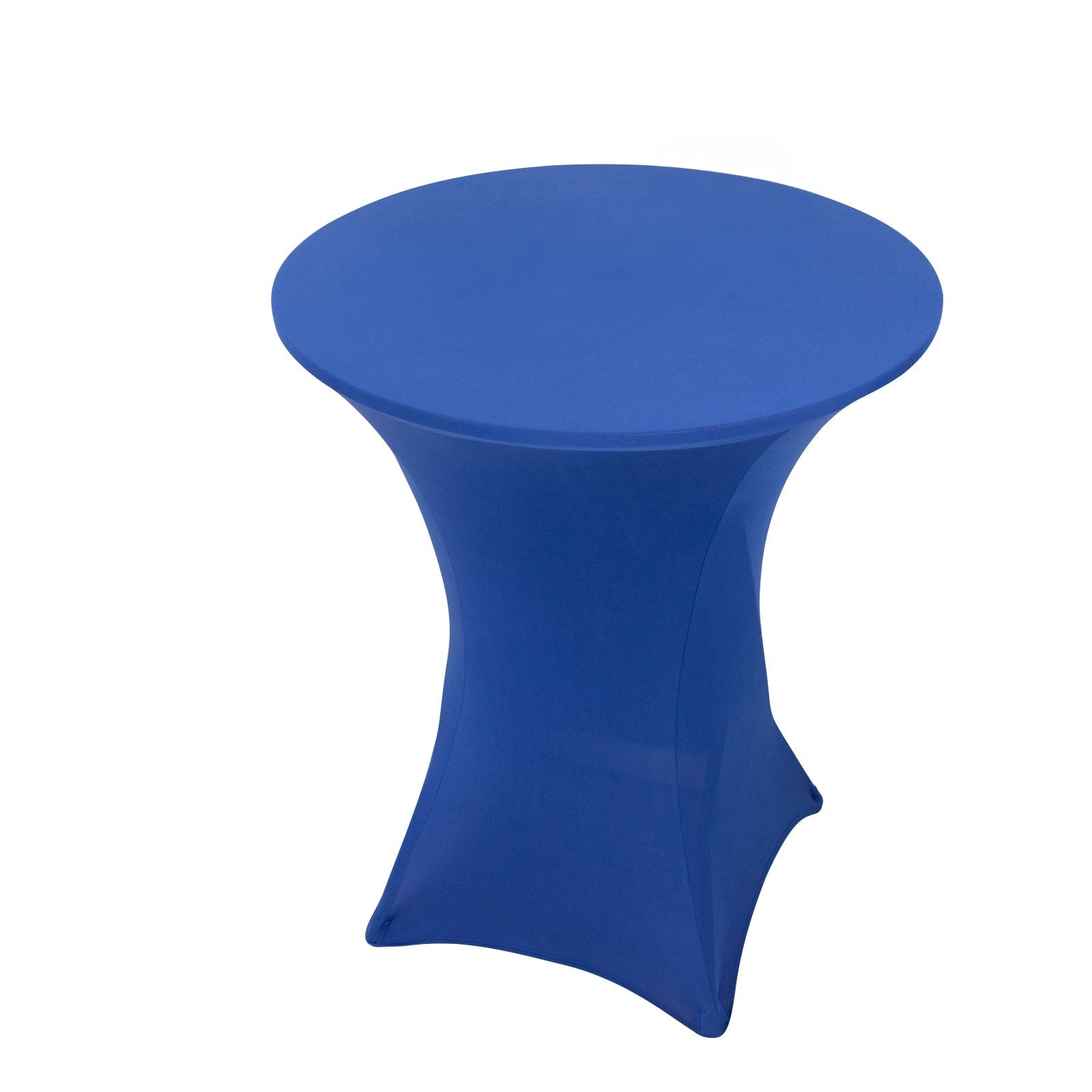 Spandex 36" Round Cocktail Table Cover Royal Blue - Easy to Maintain Stretch Fitted Highboy Tablecloth - Bell Racket Store