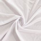 Spandex 36" Round Cocktail Table Cover White - Easy to Maintain Stretch Fitted Highboy Tablecloth for Events - Bell Racket Store