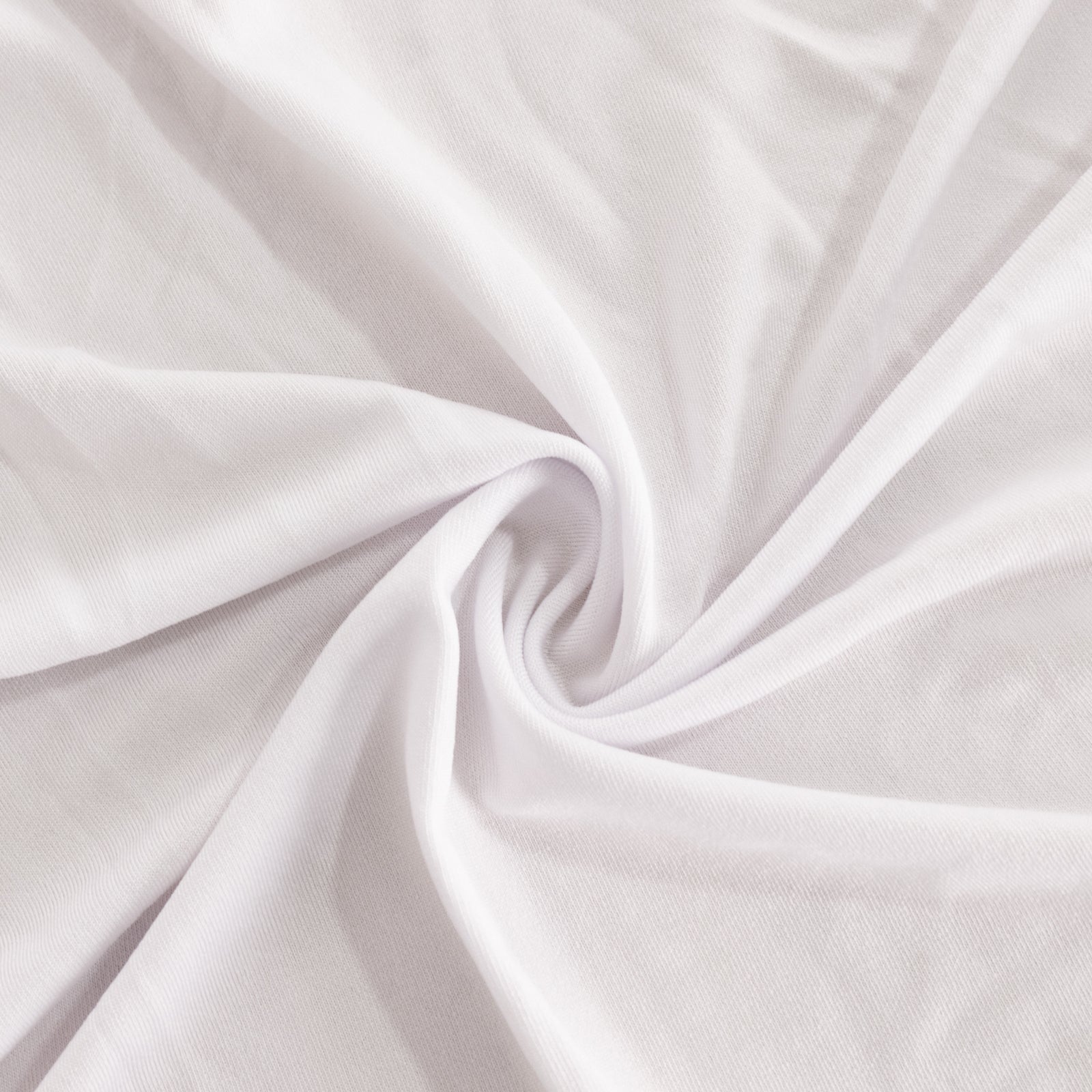 Spandex 36" Round Cocktail Table Cover White - Easy to Maintain Stretch Fitted Highboy Tablecloth for Events - Bell Racket Store