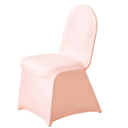 Spandex Chair Cover for Banquet Chairs Blush - Stretch 160GSM Fabric with Slip - On Slipcover - NestOCart