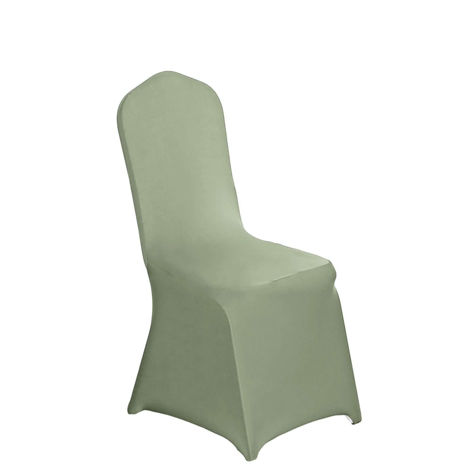 Spandex Chair Cover for Banquet Chairs Dusty Sage Green - Stretch 160GSM Fabric with Slip - On Slipcover - Bell Racket Store